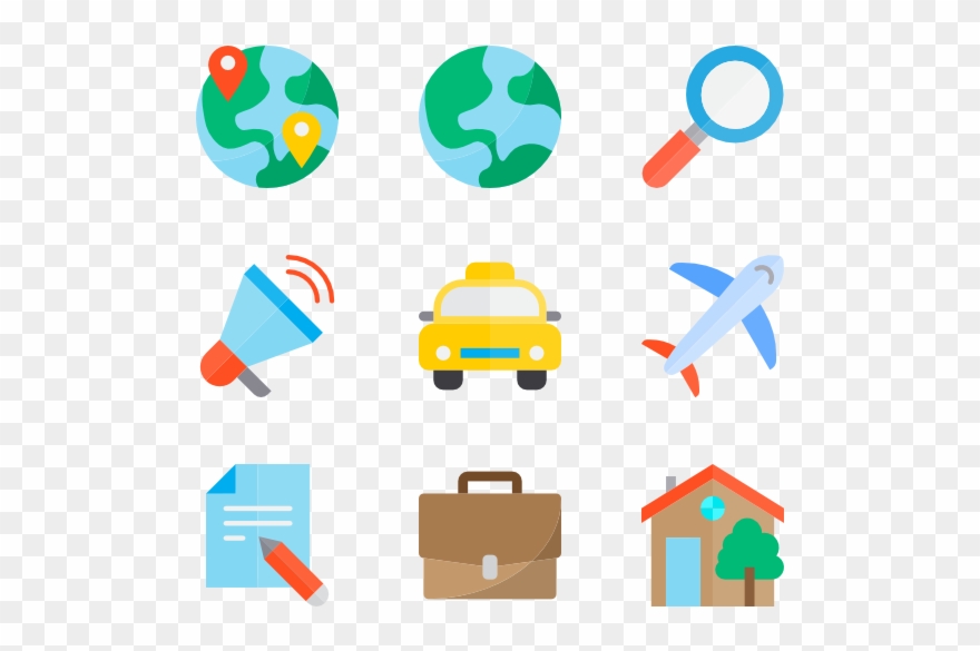 Travel - Materiel De Bureau Icone Clipart