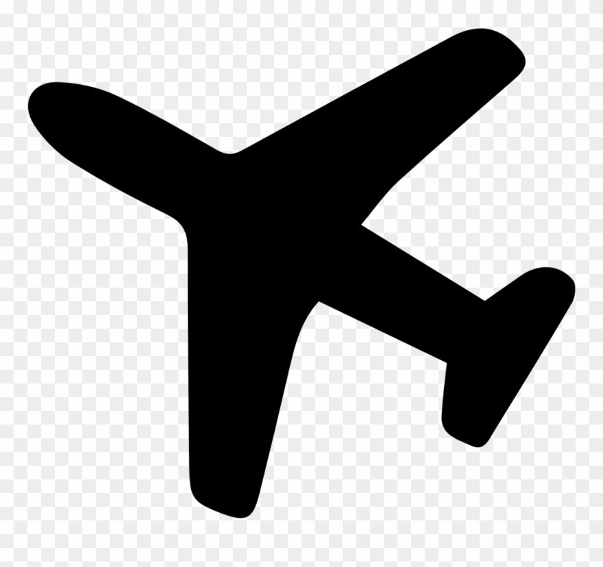 Clipart Transparent Stock Icons Free And Png - Airplane Icon