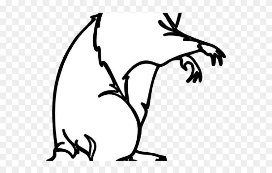 Rat Clipart Line Art - Dead Rat Clip Art Black And White - Png Download