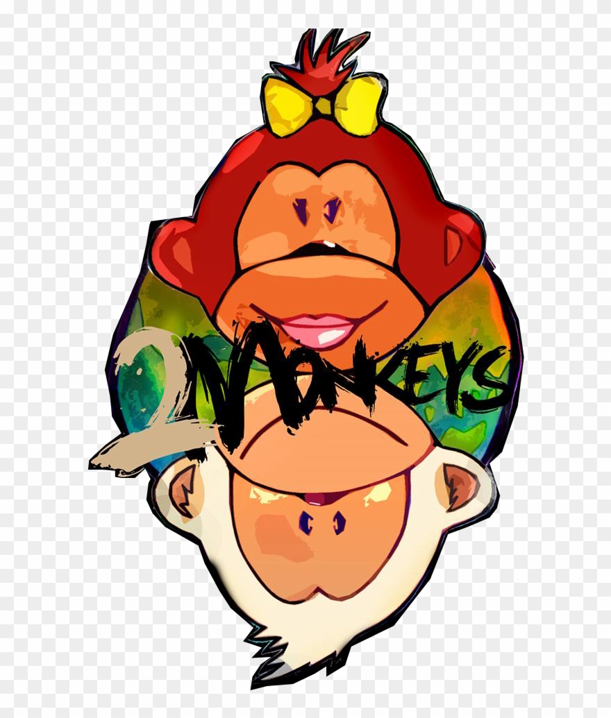 New Here - Two Monkeys Travel Logo Clipart