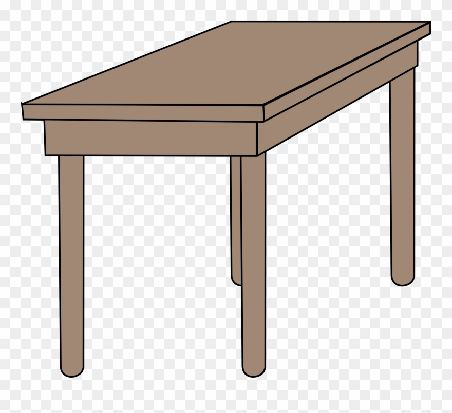 Table Clipart Class Room - Desk Clipart - Png Download