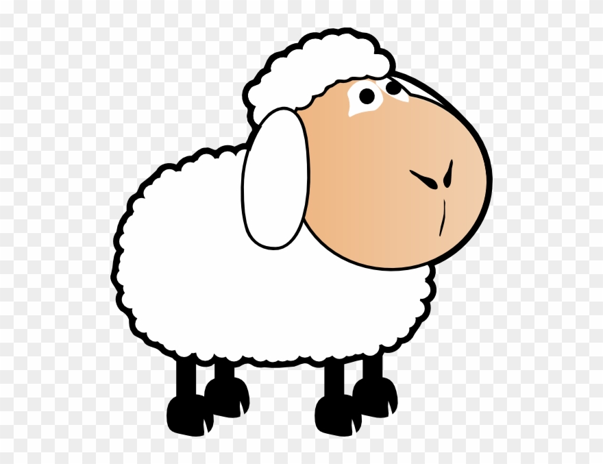 Shy Sheep Cliparts - Png Download