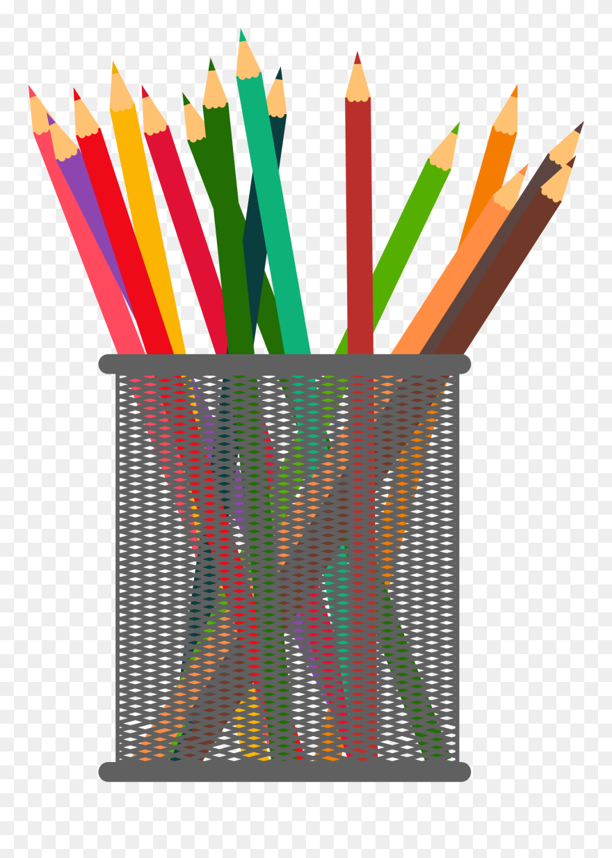 Pen & Pencil Cases Pens Drawing Paper - Pencil Holder Clip Art - Png Download