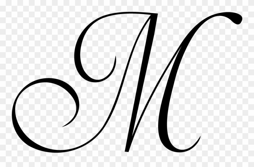 Monogram M Png - Line Art Clipart