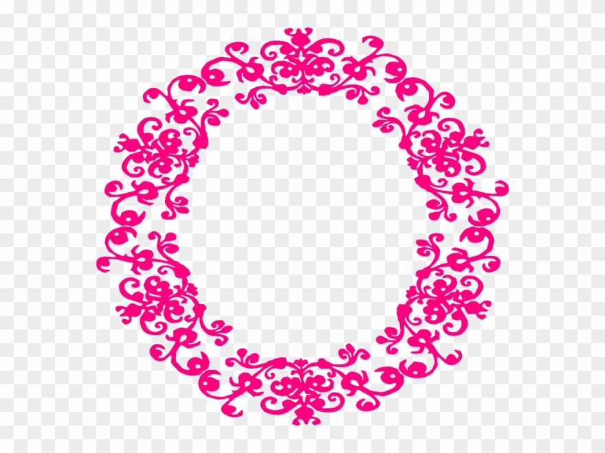 Round Vintage Border Clipart - Png Download