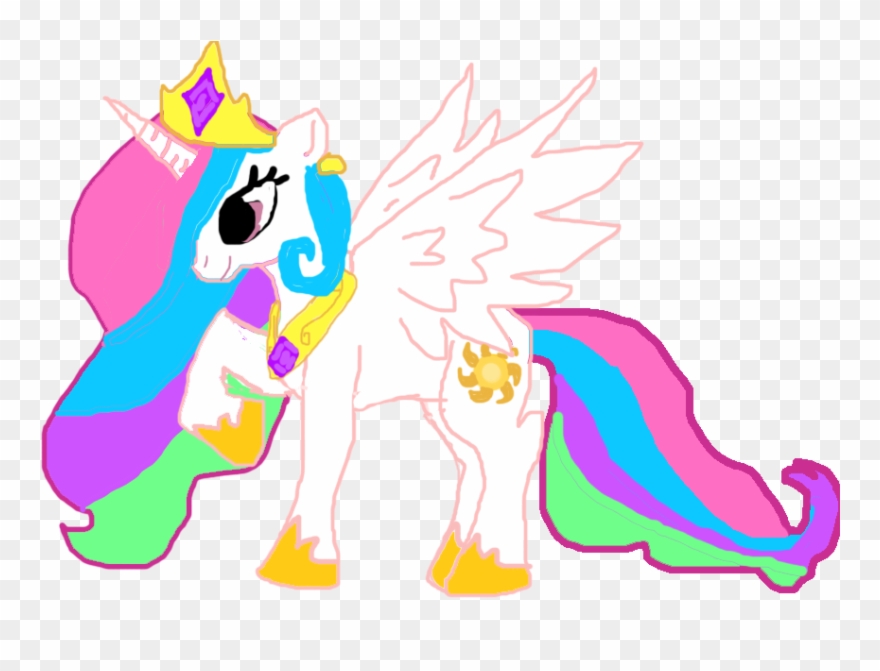 Princess Celestia With Crown And Royal Crest By Missluckychan29 - Princess Celestia's Crown Clipart