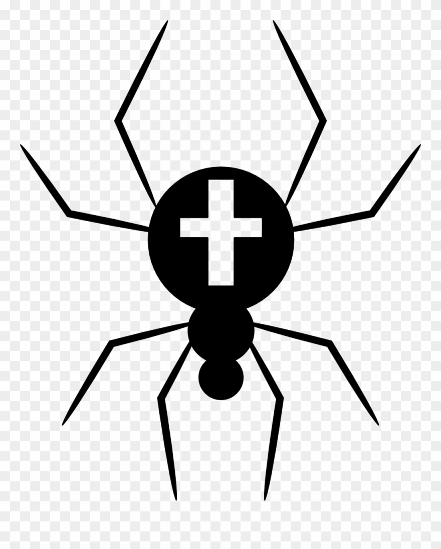 Cross Clip Art Download - Spider Svg - Png Download
