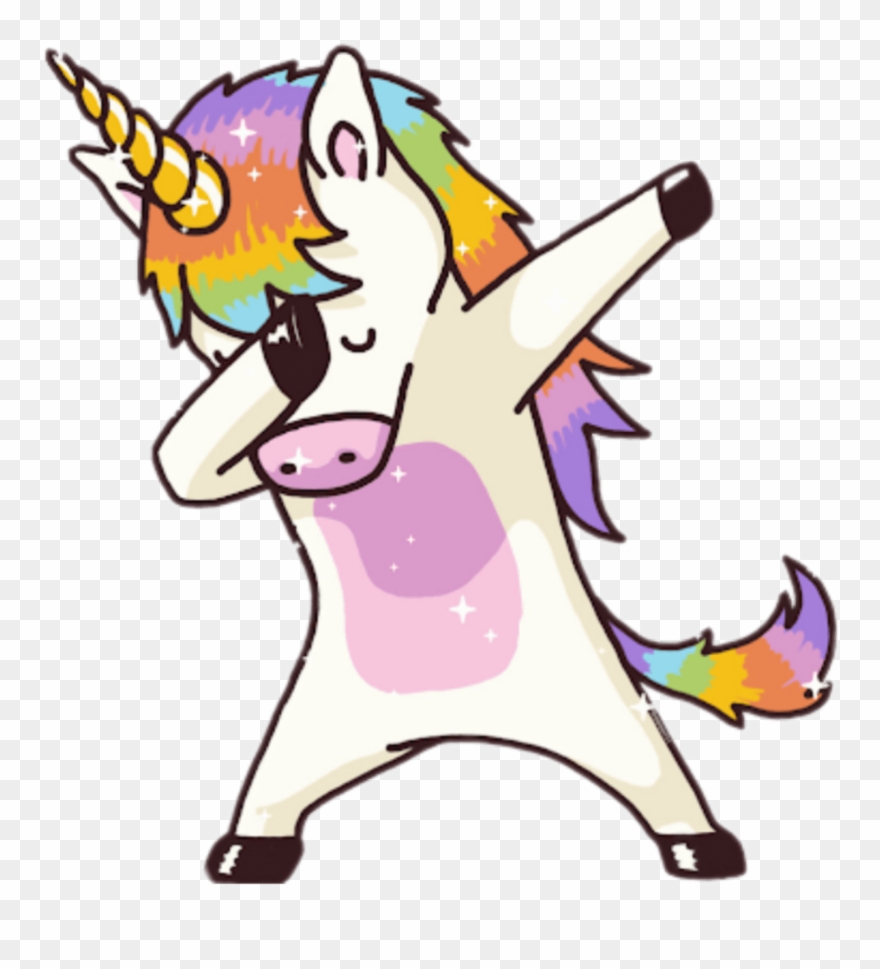Unicorn Tumblr Unicornio Unicornland Pink Rosa Cool - Unicorn Dab Clipart