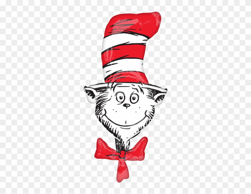 Cat In The Hat Dr Seuss Birthday Party Supplies Canada - Cat In The Hat Head Clipart