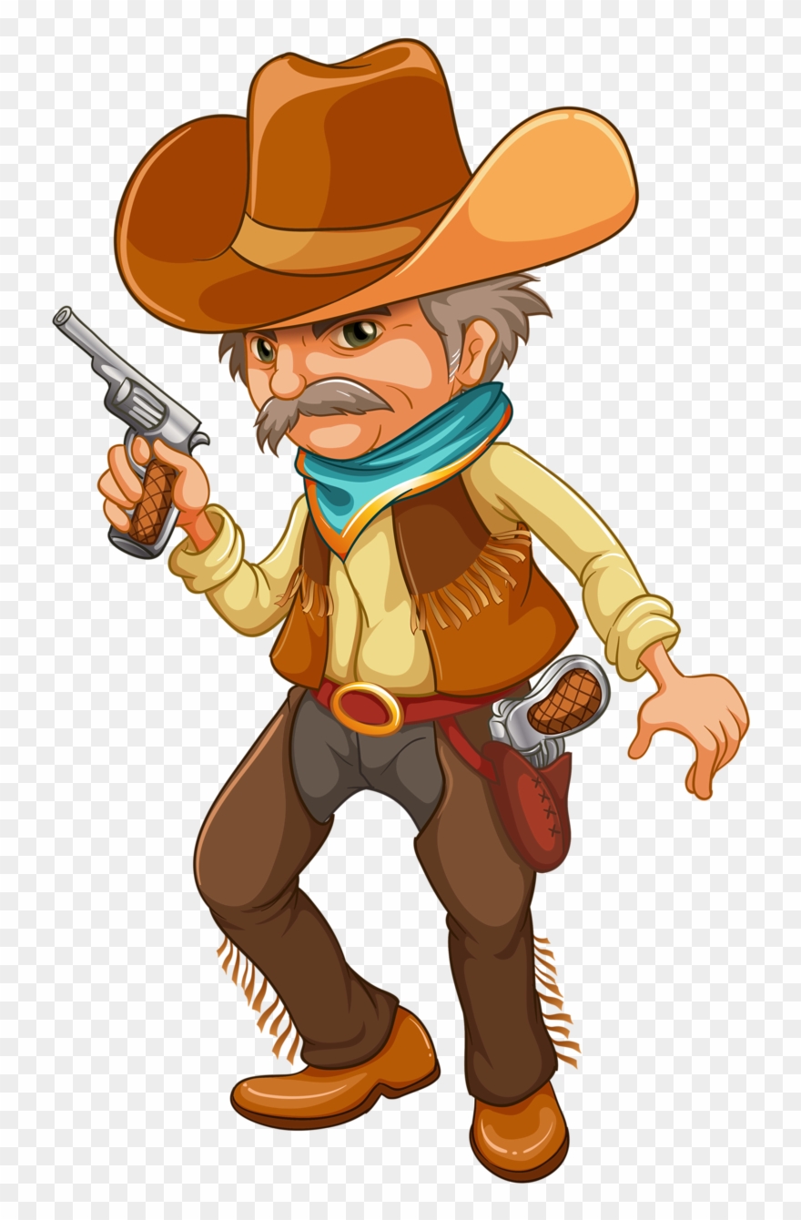 Фотки Cow Clipart, Country Farm, Jouer, Story Drawing, - Cowboy Illustration - Png Download