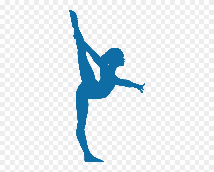 Clipart Black And White Download Gymnastics Transparent - Png Download