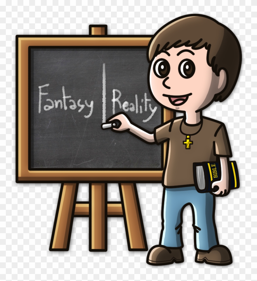Christian Clipart Religious Study - Distinguish Reality From Fantasy - Png Download