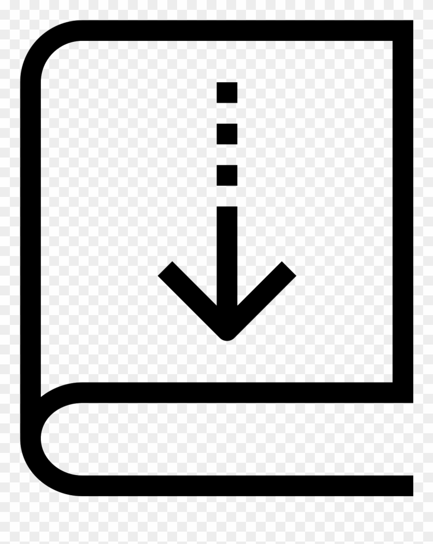 Closed Book Clip Art Black And White - Borrow Book Icon - Png Download