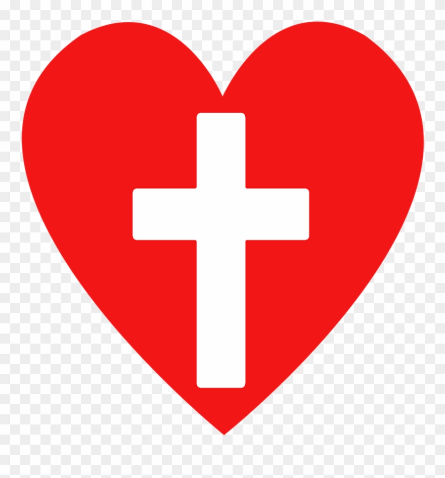 Bible Clipart Png , Christian Heart Clip Art Transparent - Christian Cross