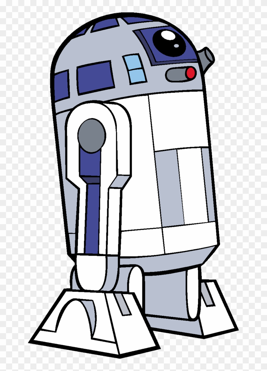 Clip Art Transparent Library Star Wars Jpg Freeuse - Star Wars Cartoon R2d2 - Png Download