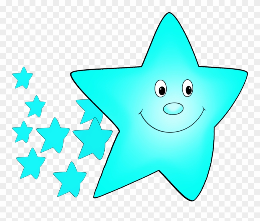 Svg Royalty Free Library Star Orange Flying Drawing - Cute Clipart Stars - Png Download