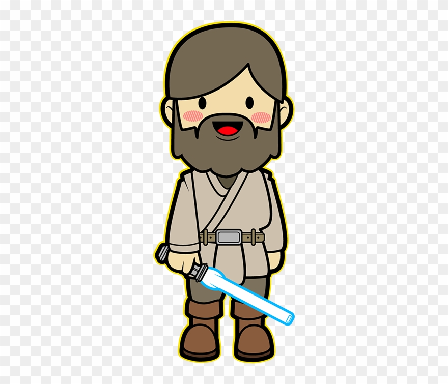 Luke Skywalker Clipart Kawaii - Star Wars Kawaii Saga - Png Download