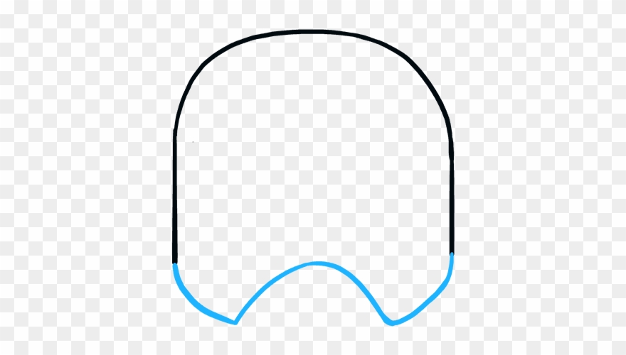 How To Draw Stormtrooper Helmet - Circle Clipart