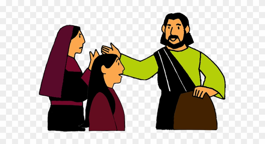 Mary And Martha Mission Bible Class Moose Clip Art - Jesus Comforts Martha And Mary - Png Download