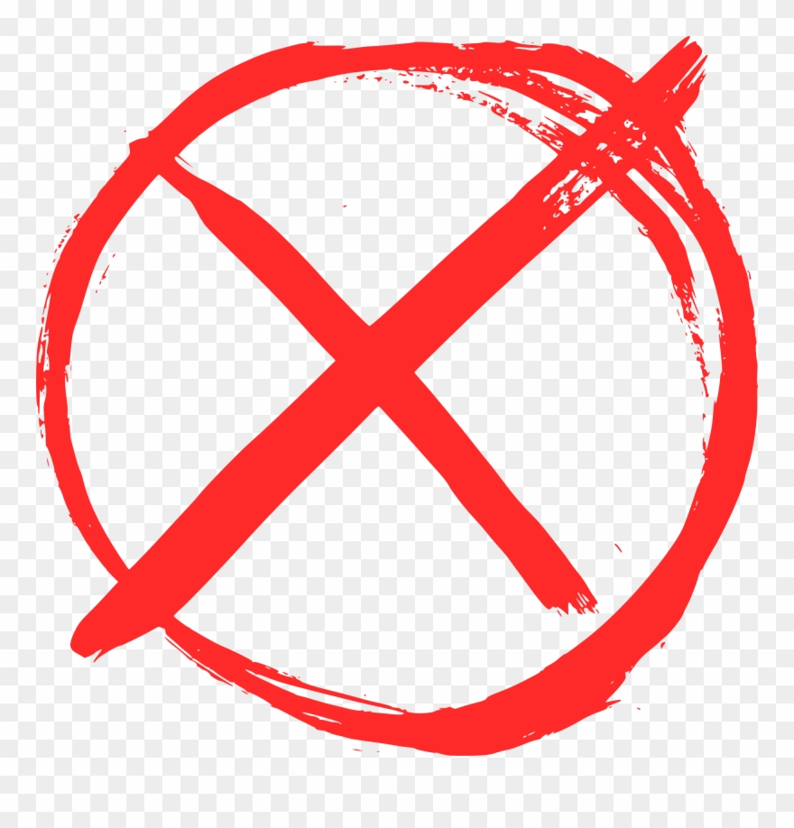 Grunge Yes No - No Icon Png Clipart