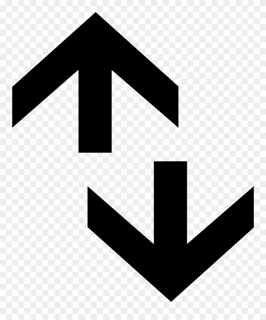 Png Black And White Two Way Arrow Svg - Both Ways Arrow Icon Clipart