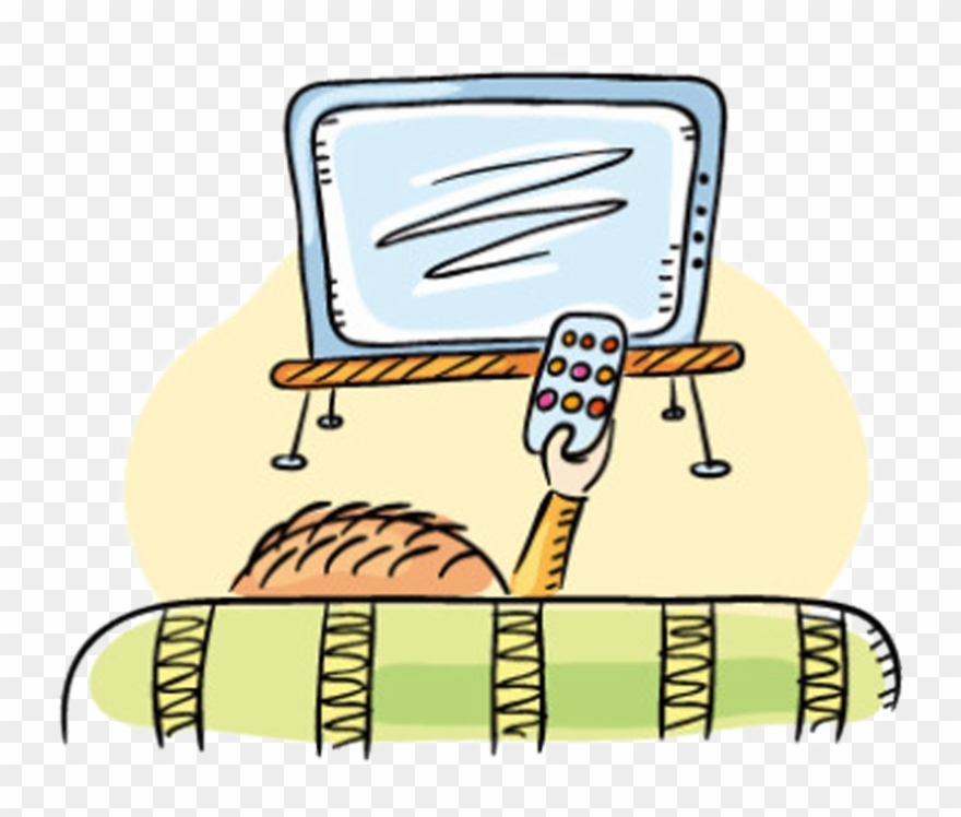 Jpg Transparent Stock Boy Watching Tv Clipart - 儿童 漫画 - Png Download