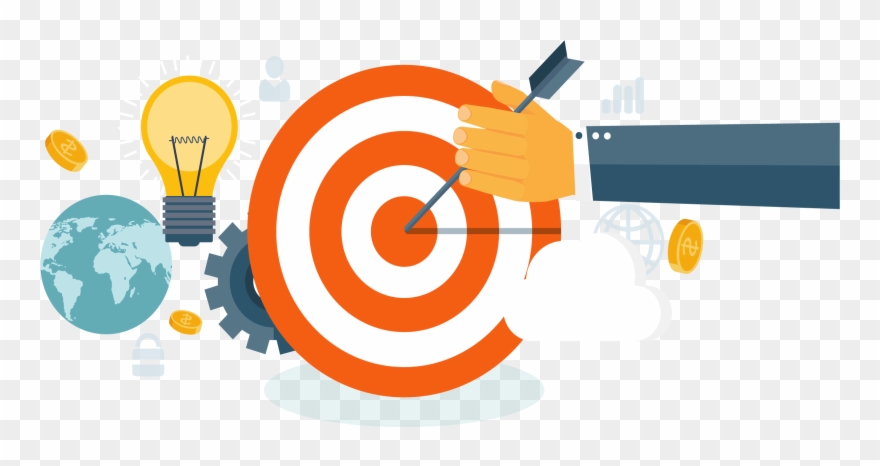 Vector Black And White Library Advertising Clipart - Business Objectives - Png Download