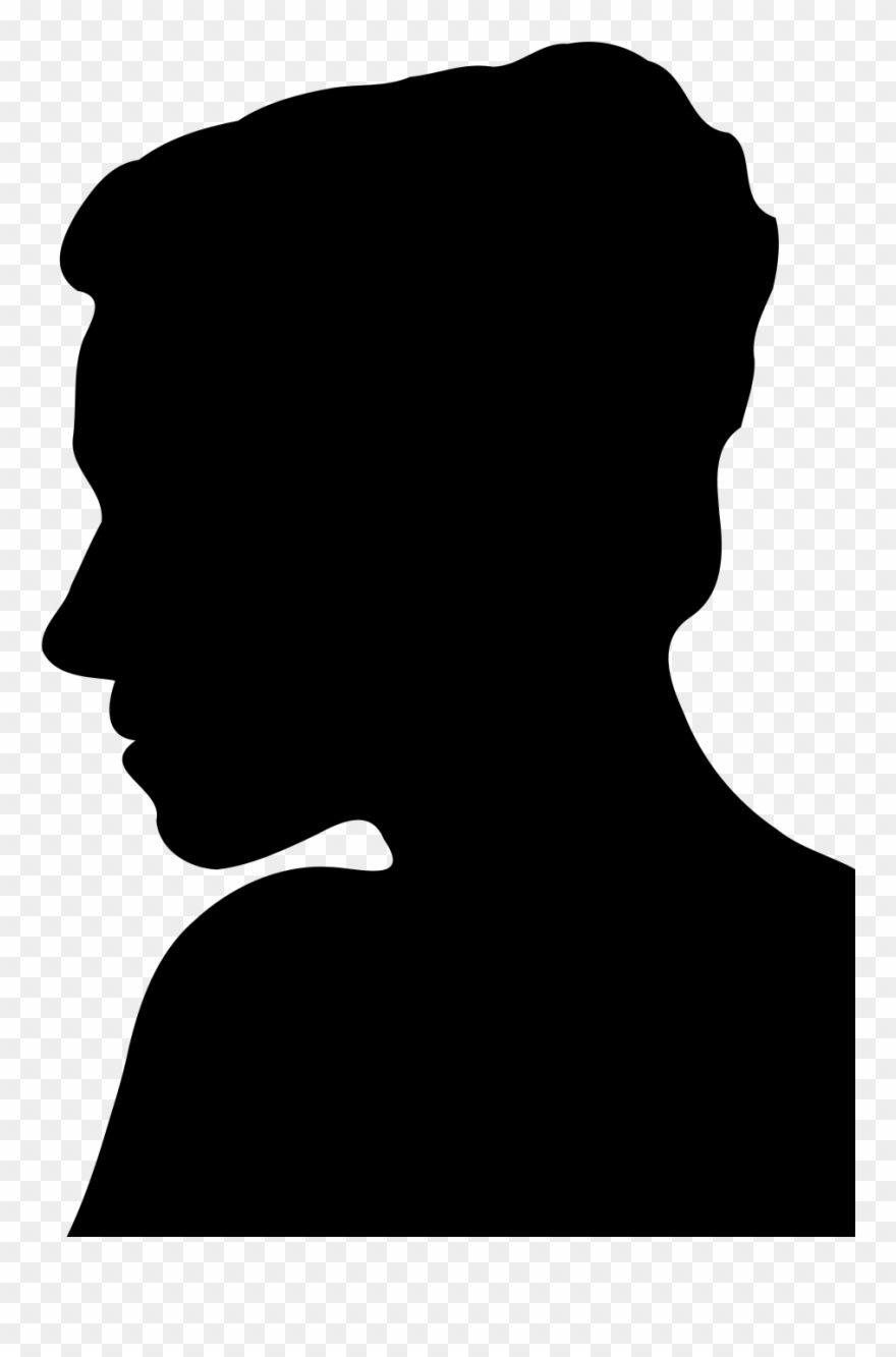 Male Face Silhouette Png Clipart