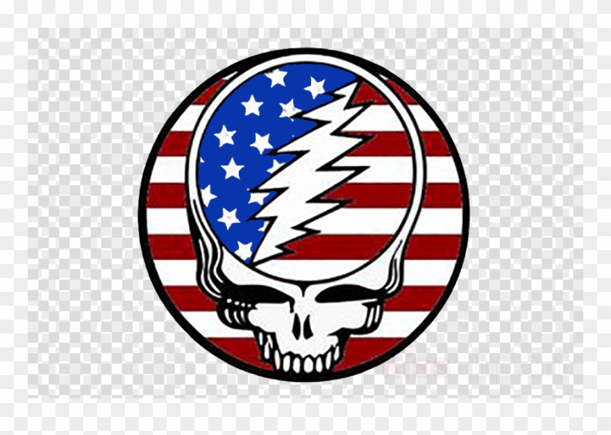 Grateful Dead Patriotic Clipart Skeletons From The - Grateful Dead Red White And Blue - Png Download