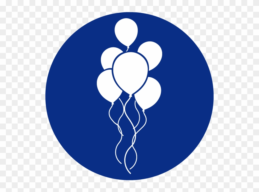 Blue Heading Icons Balloons - Broomfield Clipart