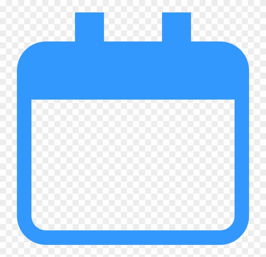 Calendar Clip Art Png Vector Library - Calendar Icon Blank Png Transparent Png