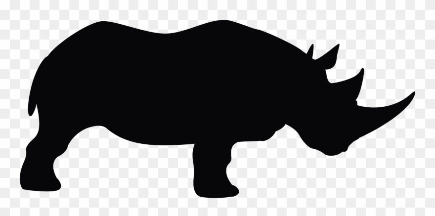 Popular Images - Rhino Silhouette Clip Art - Png Download