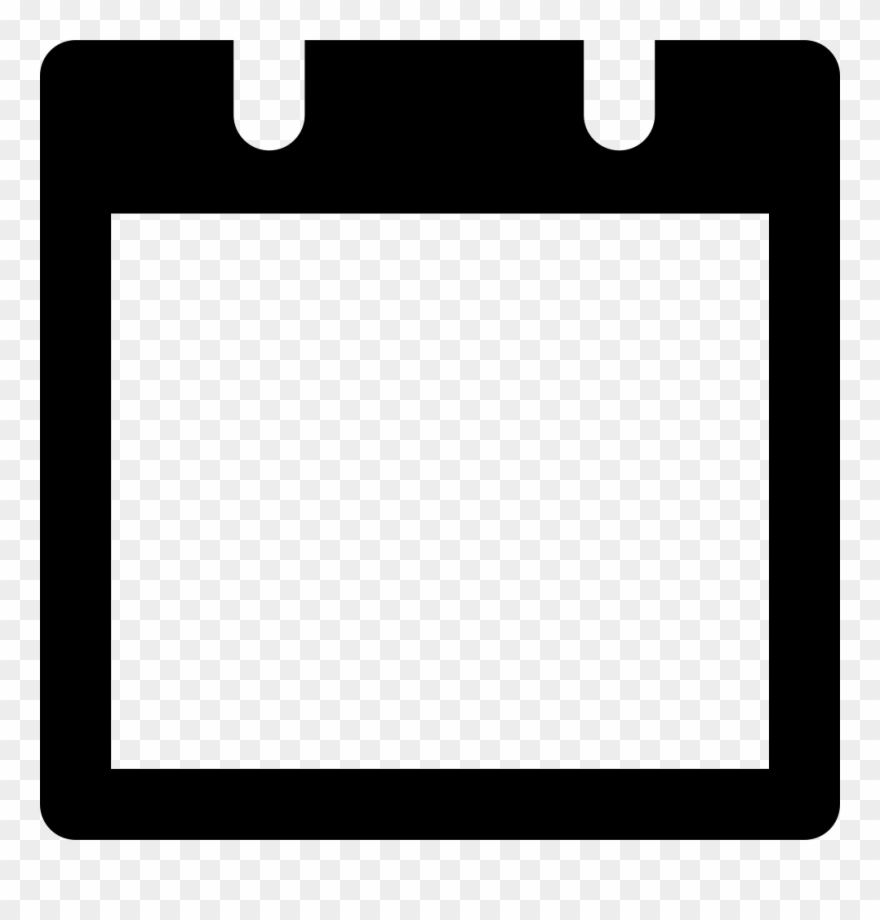 Png Royalty Free Stock Daily Page Png Icon - Blank Calendar Vector Icon Clipart