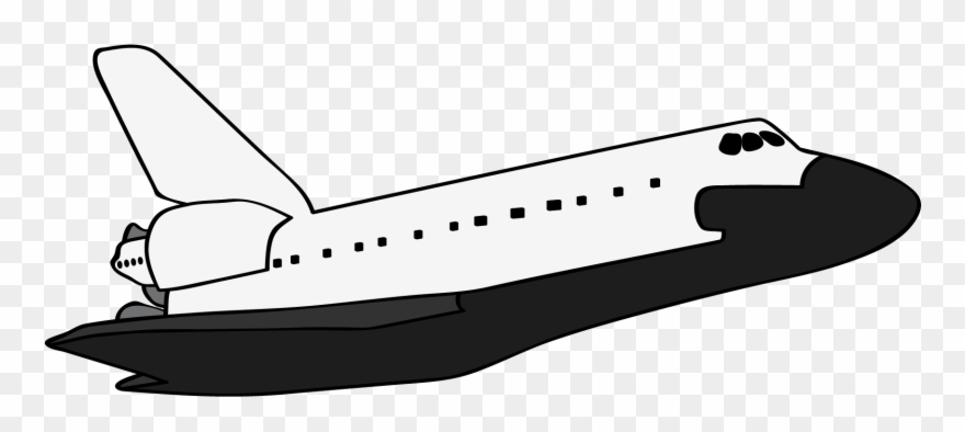 You Can Use This Simple Space Shuttle Clip Art On Your - Simple Shuttle Clipart - Png Download