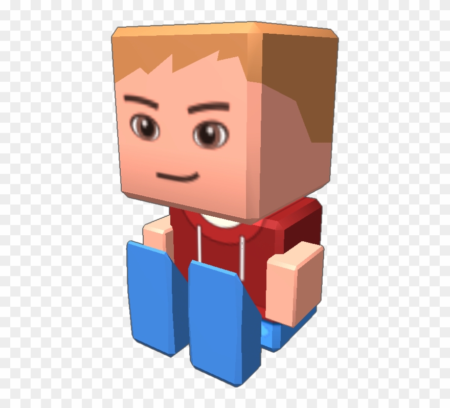 With A Normal Blockster - Illustration Clipart