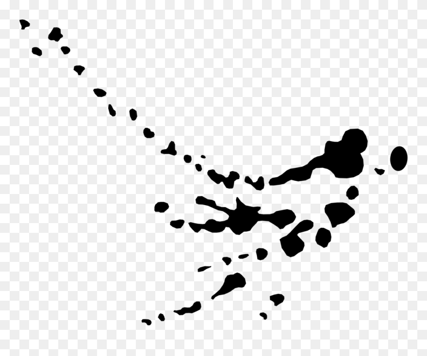Ink Clipart Black Paint Splatter - Png Download