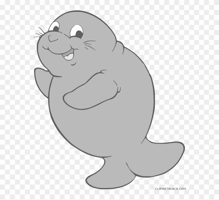 Svg Transparent Stock Clip Art Manatees Vector And - Png Download