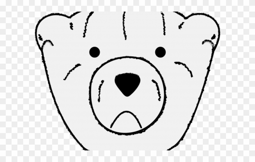 Black Bear Clipart Sad - Png Download