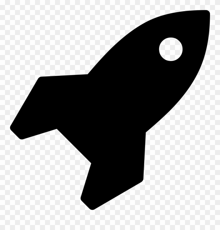 Banner Freeuse Small Rocket Ship Silhouette Png Icon Clipart