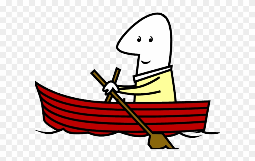 Row Boat Clipart Red - Png Download