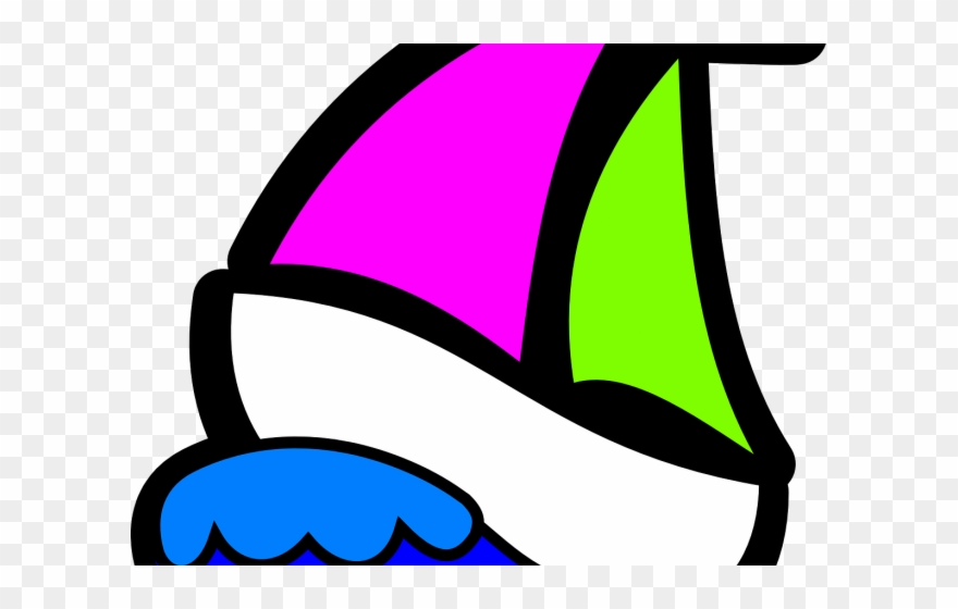 Yacht Clipart Colorful Boat - Png Download