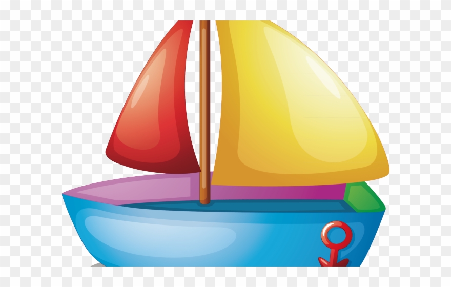 Sailboat Clipart Toy Sailboat - Png Download