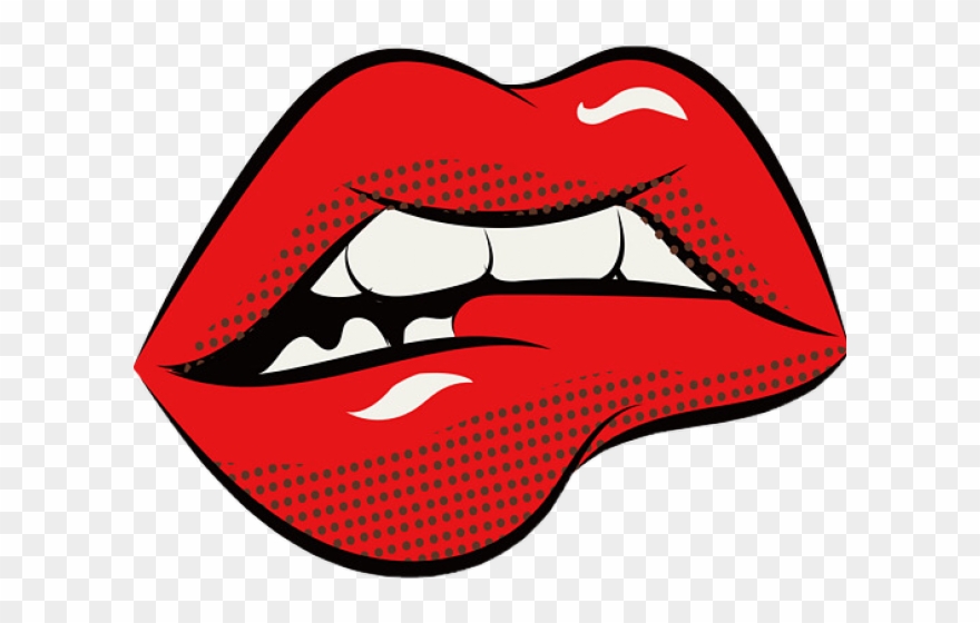 Lips Clipart Pop Art - Png Download