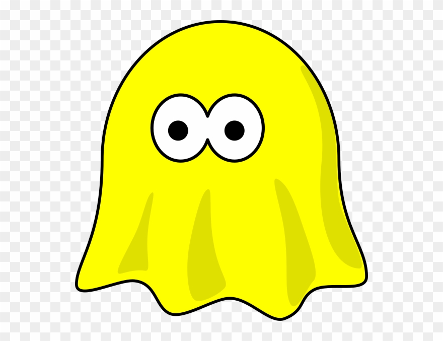 Yellow Ghost Clip Art - Png Download