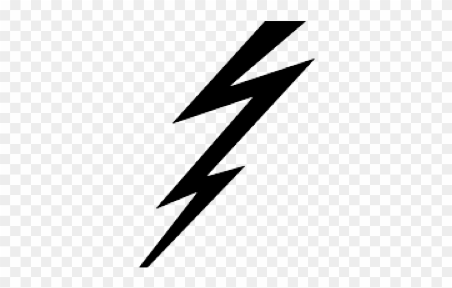 Lightning Clipart Curved - Png Download