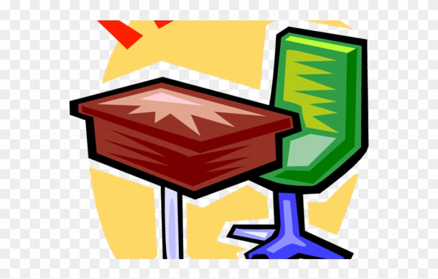 Desk Clipart Cute Desk - Png Download