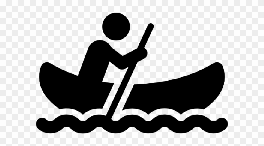 Rowing Clipart Silhouette - Png Download