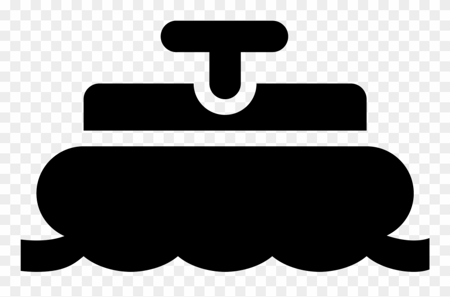 This Icon Depicts A Boat Floating In Water Clipart