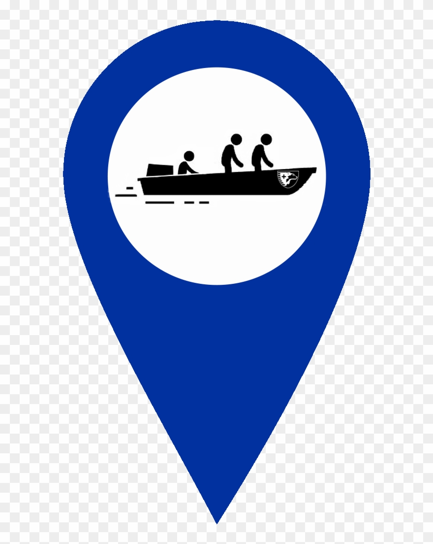 Sdia Blue Boat Rescue Map Marker Clipart
