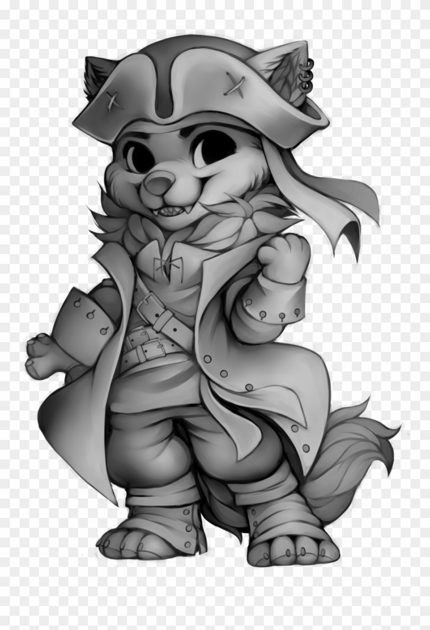 Pirate Wolf For Clipart